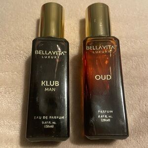 Set of 2 new Bella Vita Luxury scents for men - oud & klub man